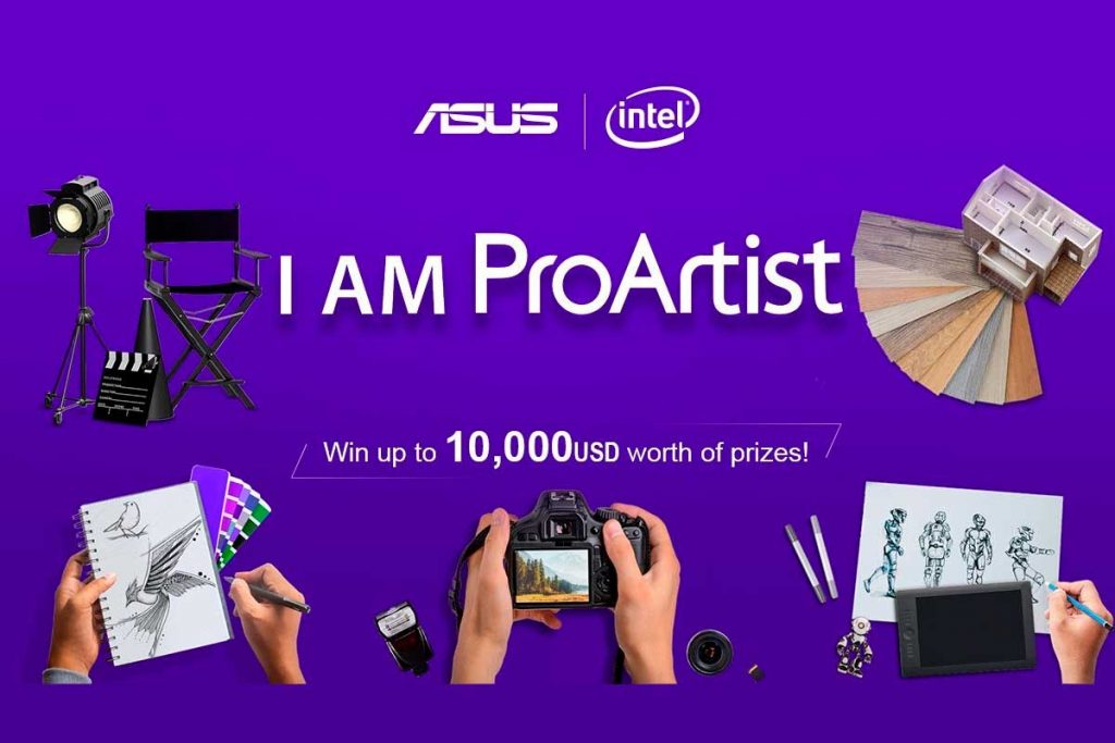 Gana hasta 10000 USD en premios con la campaña «I Am ProArtist» de Asus | #Concurso #Tecnología
