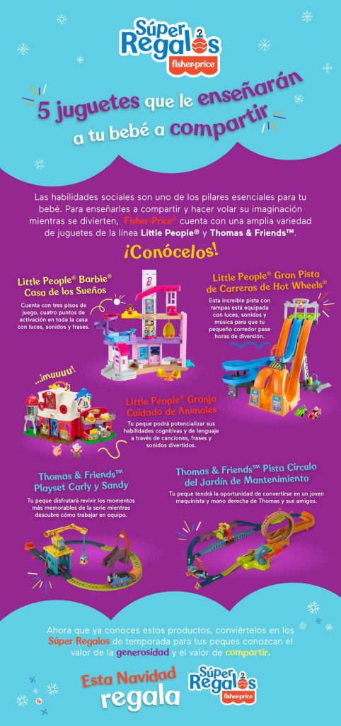 Fisher Price®: 5 juguetes que le enseñarán a tu bebé a compartir | #Kids