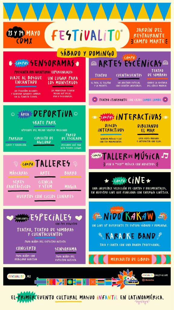 Revelan Mosaico De Actividades De Festivalito, ¡El Primer Evento Cultural Masivo Que Vivirán Tus Pequeños! | #Cultura #Kids
